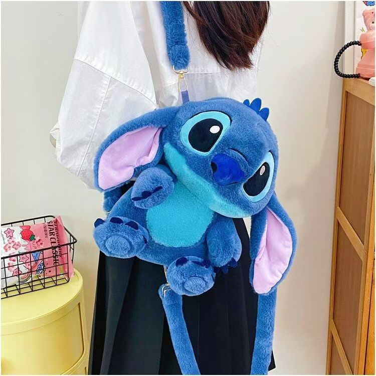 New Teddy plush backpack, soft and cute casual crossbody bag, adorable doll handbag, cartoon and cute wholesale full figure