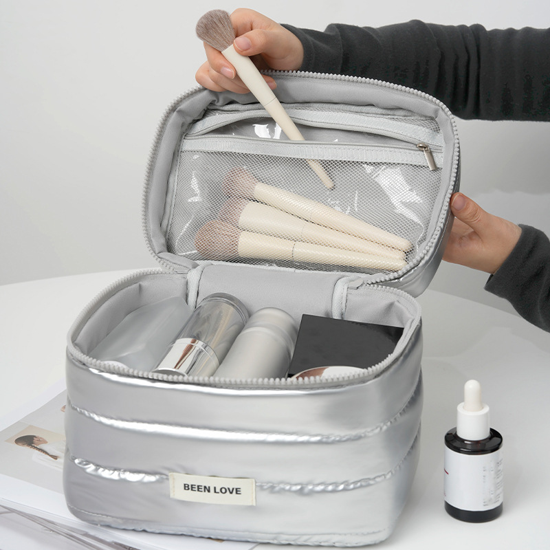 Runhui Xinghui Top and Bottom Cover Storage Bag, Travel Cosmetics storage Bag, Essential travel makeup bag, large capacity Specification drawing