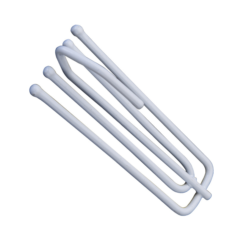 Wholesale curtain hooks, stainless steel fabric forks, painted four-pronged hooks, white fabric belt curtain fabric hooks, auxiliary materials and accessories, four-pronged hooks Item Picture