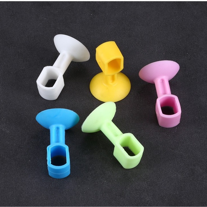 Silicone door suction, non-perforating anti-collision pad, buffer sticker, plastic rubber door, bathroom door top handle, door stop wholesale full figure