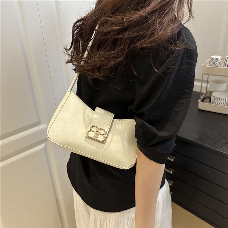 Fashionable French commuter bag, new underarm bag, women's bag, retro niche, versatile single-shoulder bag, hand-held crossbody bag details Picture