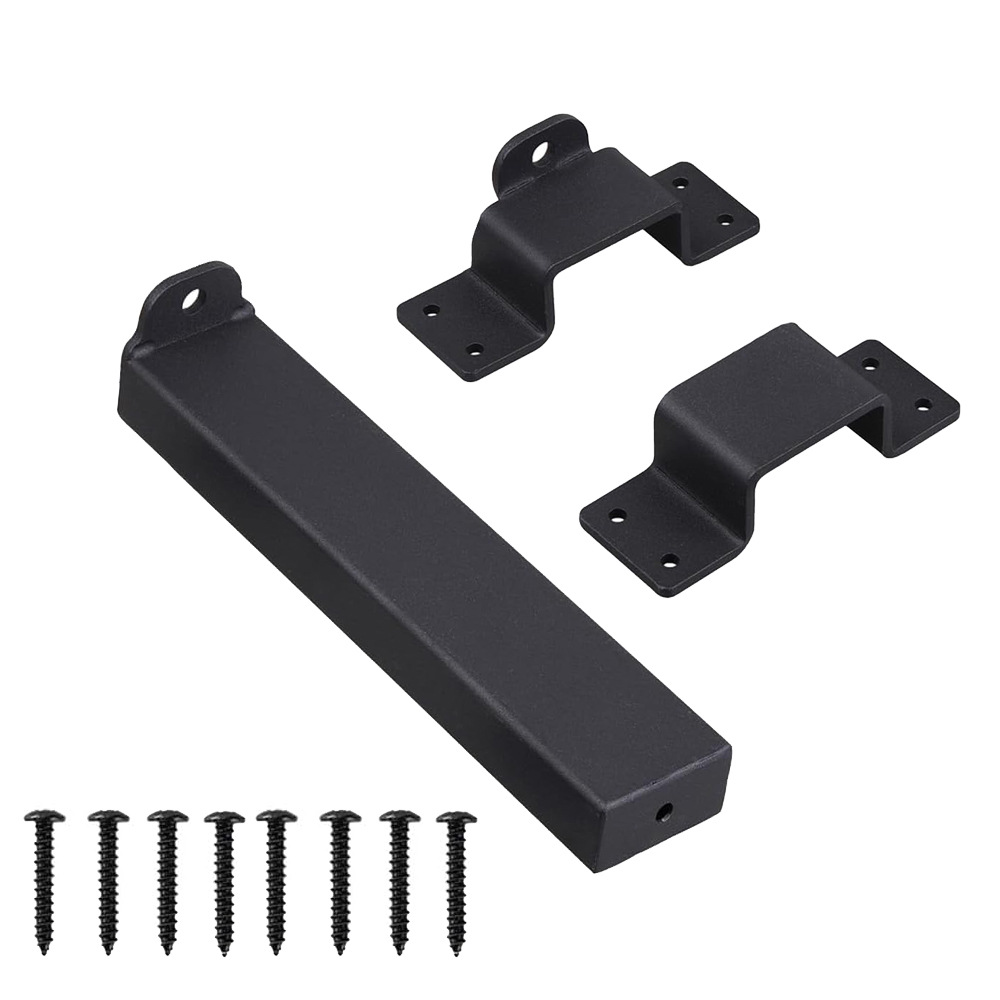 E-commerce wholesale 7.5-inch heavy-duty safety sliding lock with padlock barn door adjustable indoor and outdoor latches details Picture