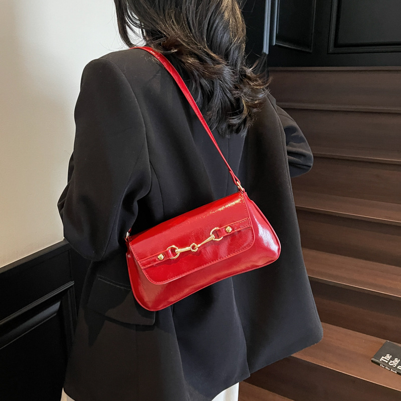 Fashionable and simple commuter crossbody bag, single-shoulder bag, versatile baguette bag for women, cross-border trend for women Specification drawing