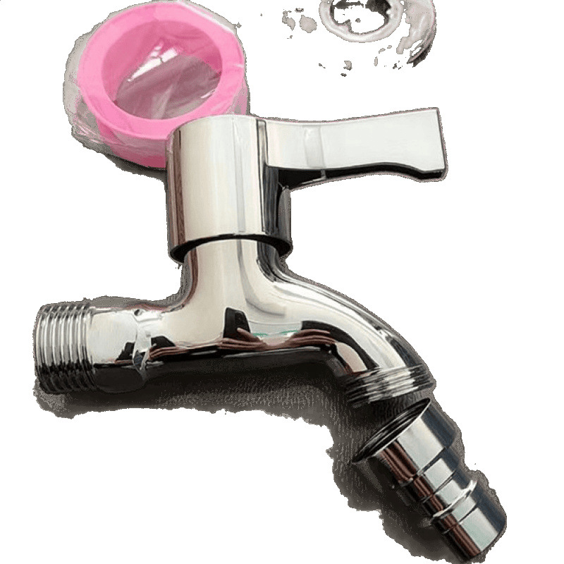 Stainless steel washing machine faucet with one inlet and two outlets, multi-functional faucet for dual use, 4-minute quick-release mop, sink faucet Item Picture