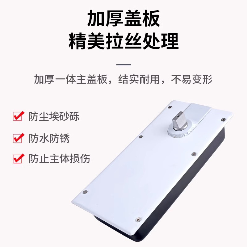 Factory direct sales of glass door floor springs, dual-speed adjustable switch, silent thickened cover plate, framed glass floor springs Application Scenario