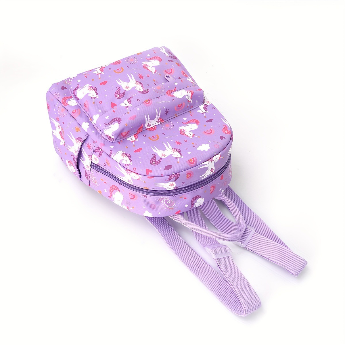 New fashionable and trendy printed backpack for junior high school students, a large-capacity backpack in an ins style for girls Specification drawing