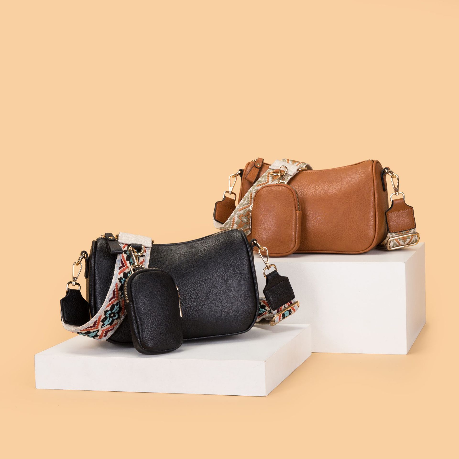 Stylish saddle bag Women's bag 2024 Spring New Style simple women's single-shoulder crossbody Korean-style personalized small bun mother bag Specification drawing