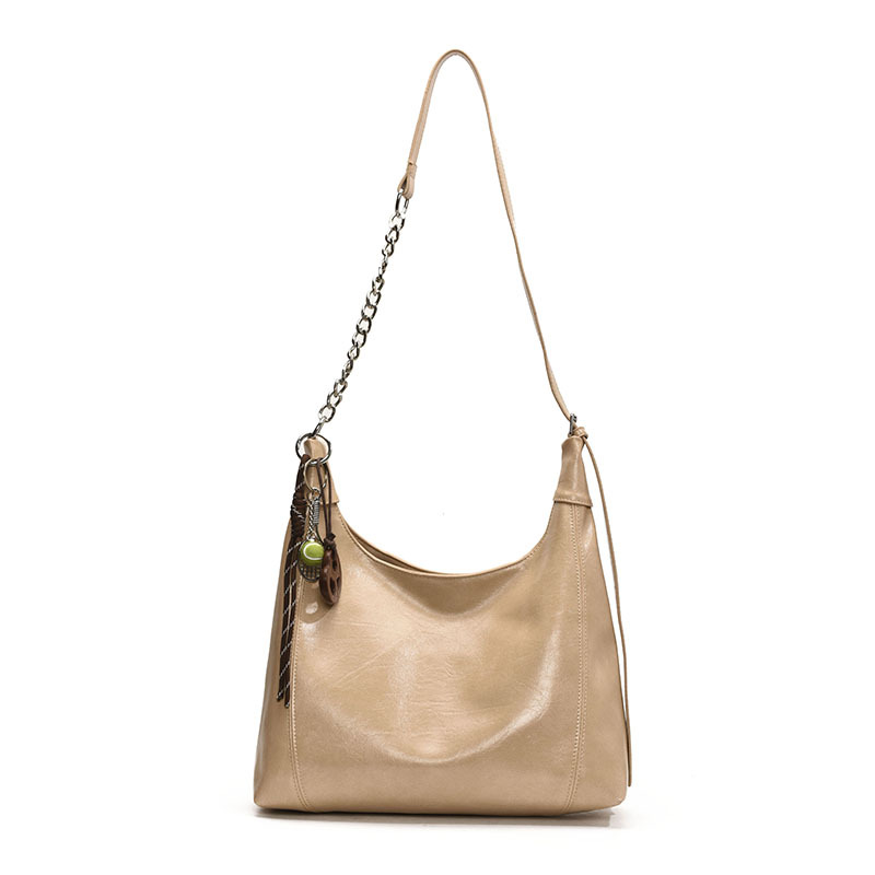 Large-capacity women's 2025 new style fashionable retro chain single-shoulder crossbody bag, high-quality commuter women's tote bag Item Picture