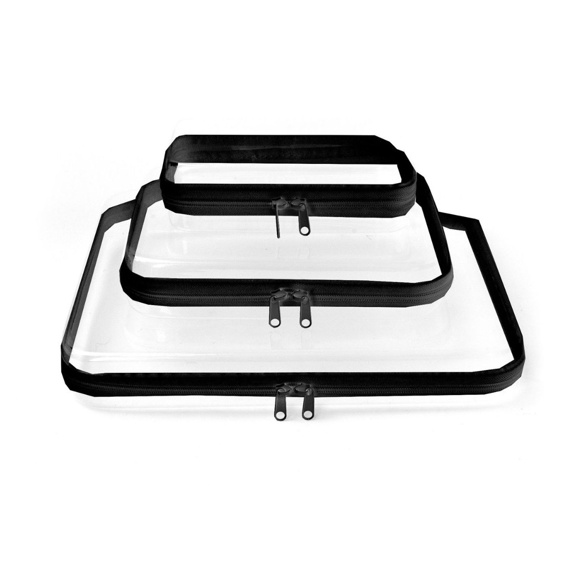 2024 Amazon PET Travel Storage Bag Set for Toiletries and Cosmetics, zipper storage bag for clothes and shoes Item Picture