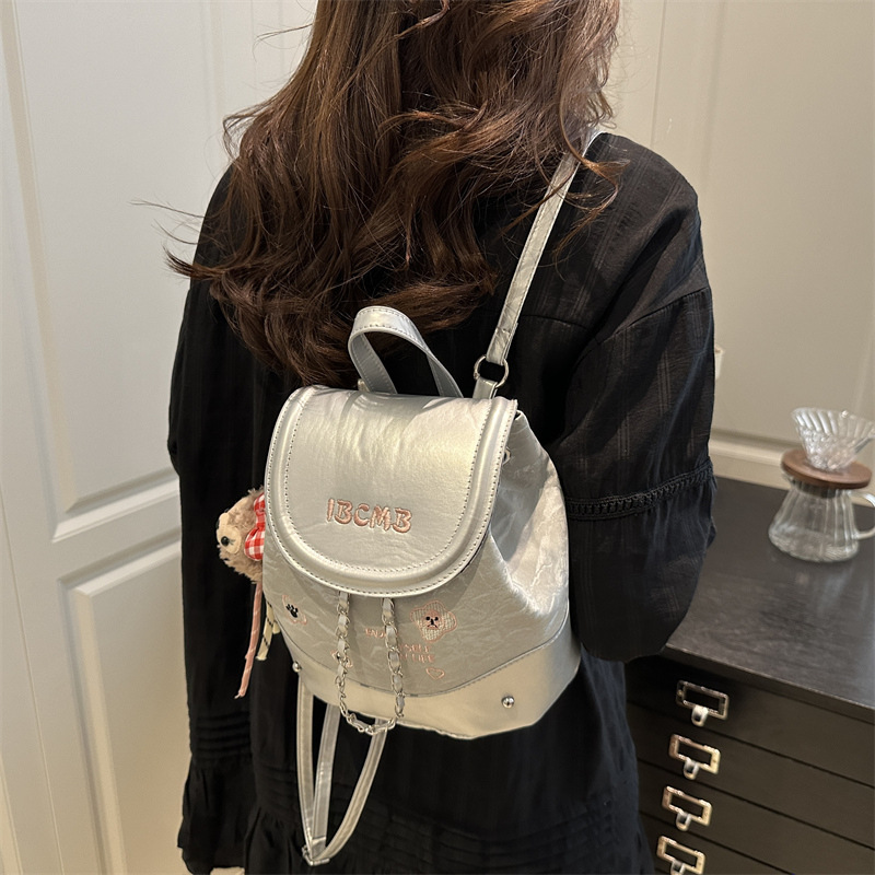 This is a new 2025 mini backpack for casual and versatile women. It features a cute combination and a large capacity crossbody bag details Picture