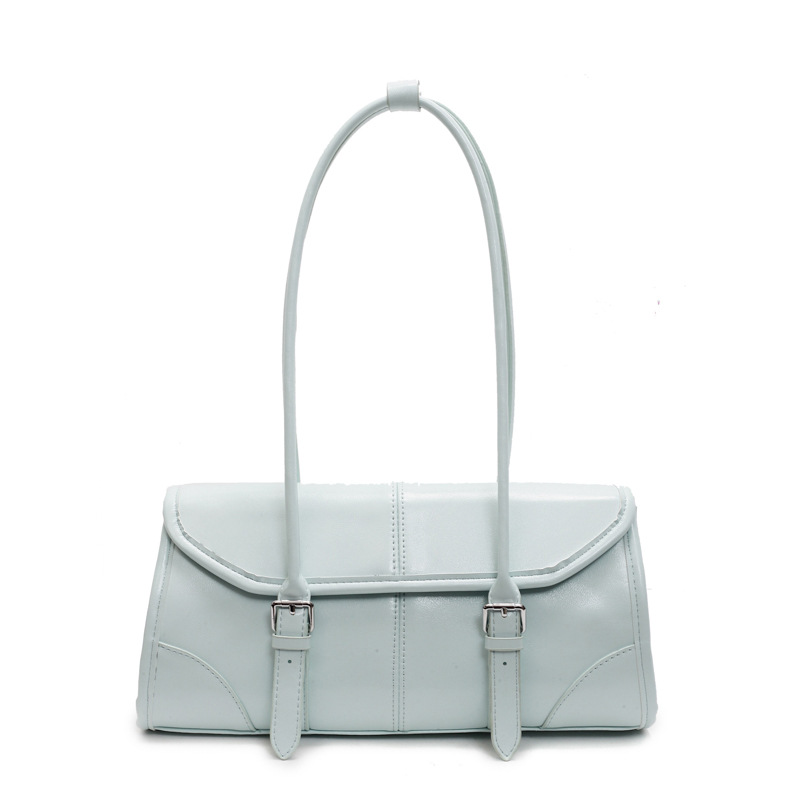 High-end, niche underarm bag for women, 2025 new trendy retro oil wax leather single-shoulder bag, Korean-style fashionable handbag Item Picture