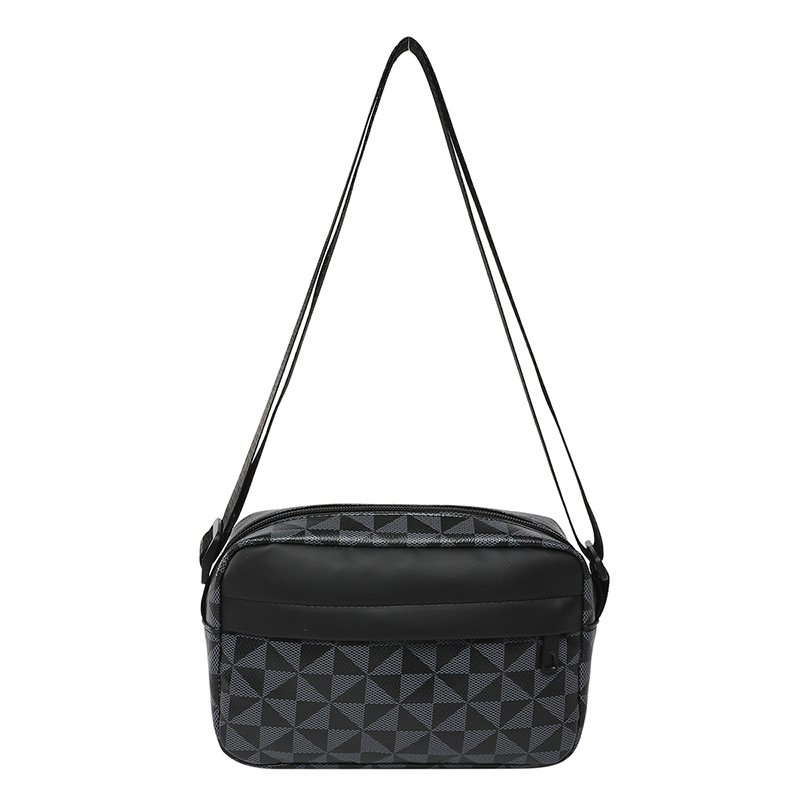 Cross-border single-shoulder bag, small crossbody bag, trendy crossbody large capacity waterproof small backpack, lightweight printed small square bag Item Picture