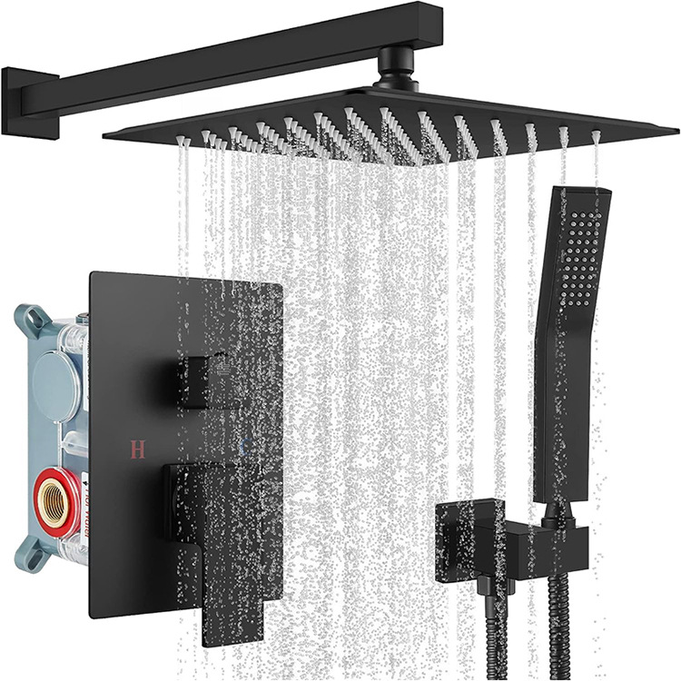 Cross-border concealed shower head set processing, customization and wholesale, built-in shower set, copper bath shower Item Picture