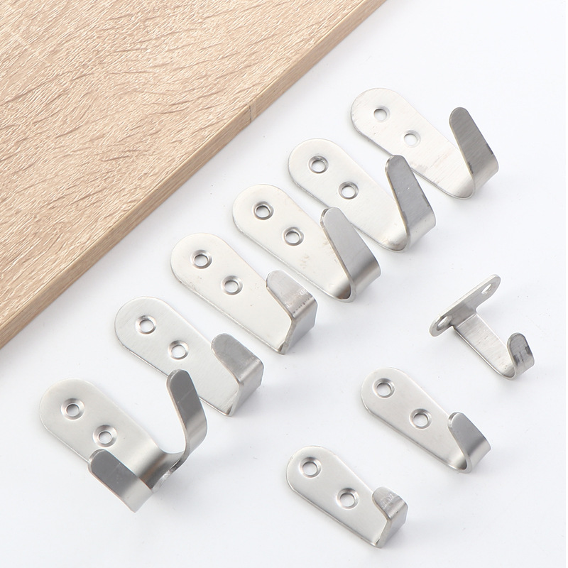 Stainless steel clothes hangers, bathroom hooks, door behind cloakroom hooks, partition hooks, bathroom wall hangers, wall clothes hangers Specification drawing