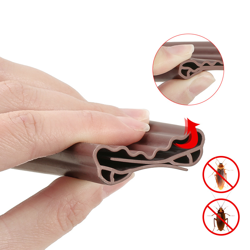 Door gap sealing strips, windproof and insect-proof door bottom, windproof tool for entrance doors, soundproof strips for bedroom room door gaps Item Picture