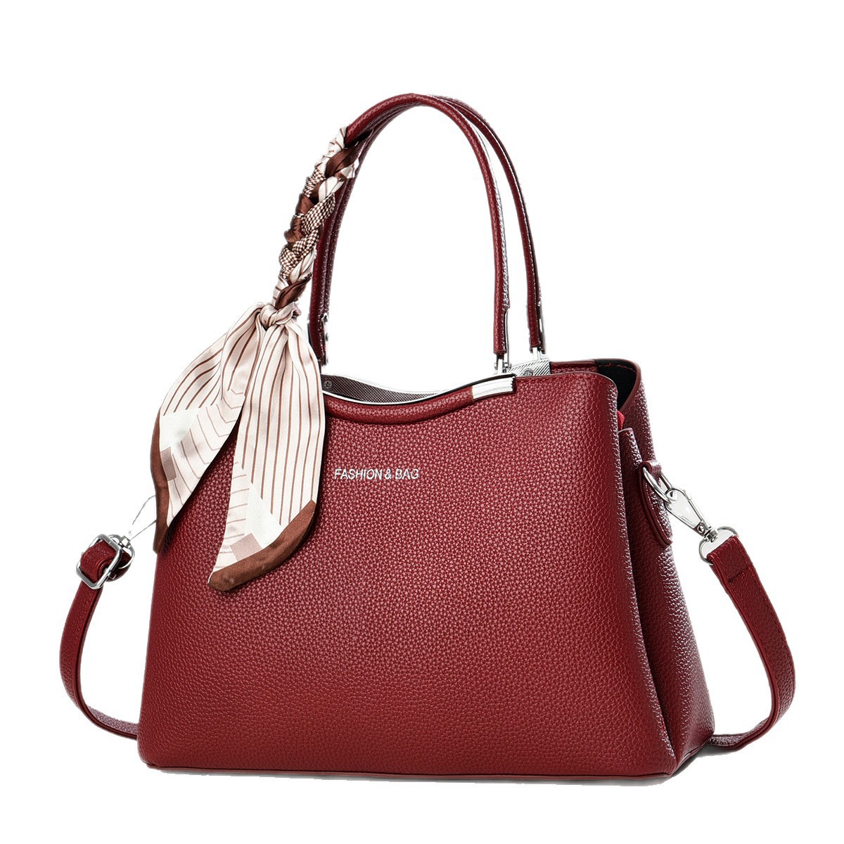 A light luxury commuting, versatile and fashionable single-shoulder, hand-held, crossbody bag for women, a new large-capacity hand-held mom bag Item Picture