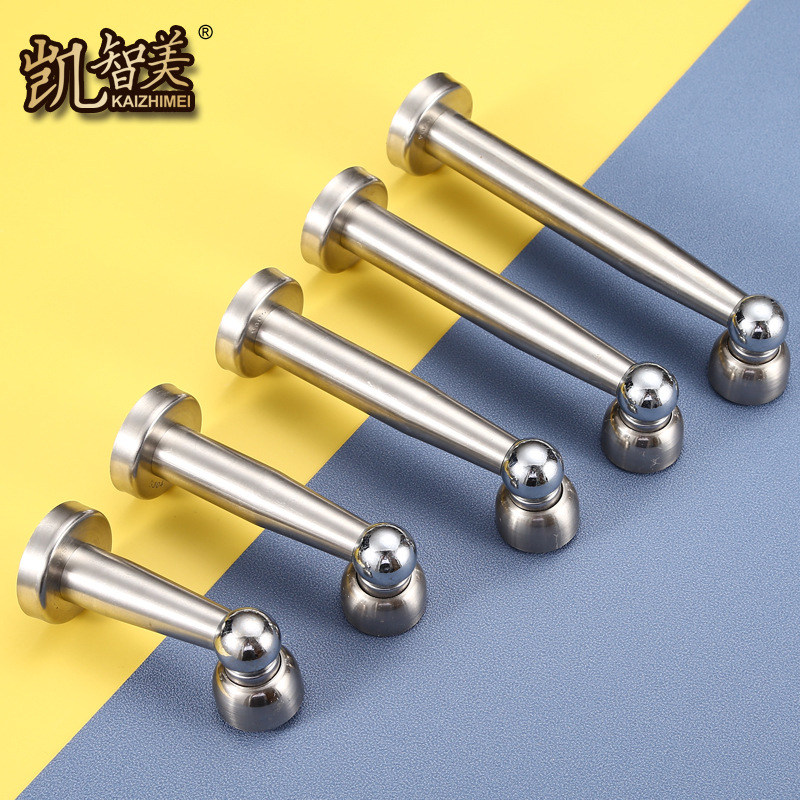 Thickened stainless steel, extended door stop, raised door bump door, bedroom door, wooden door, room door full figure