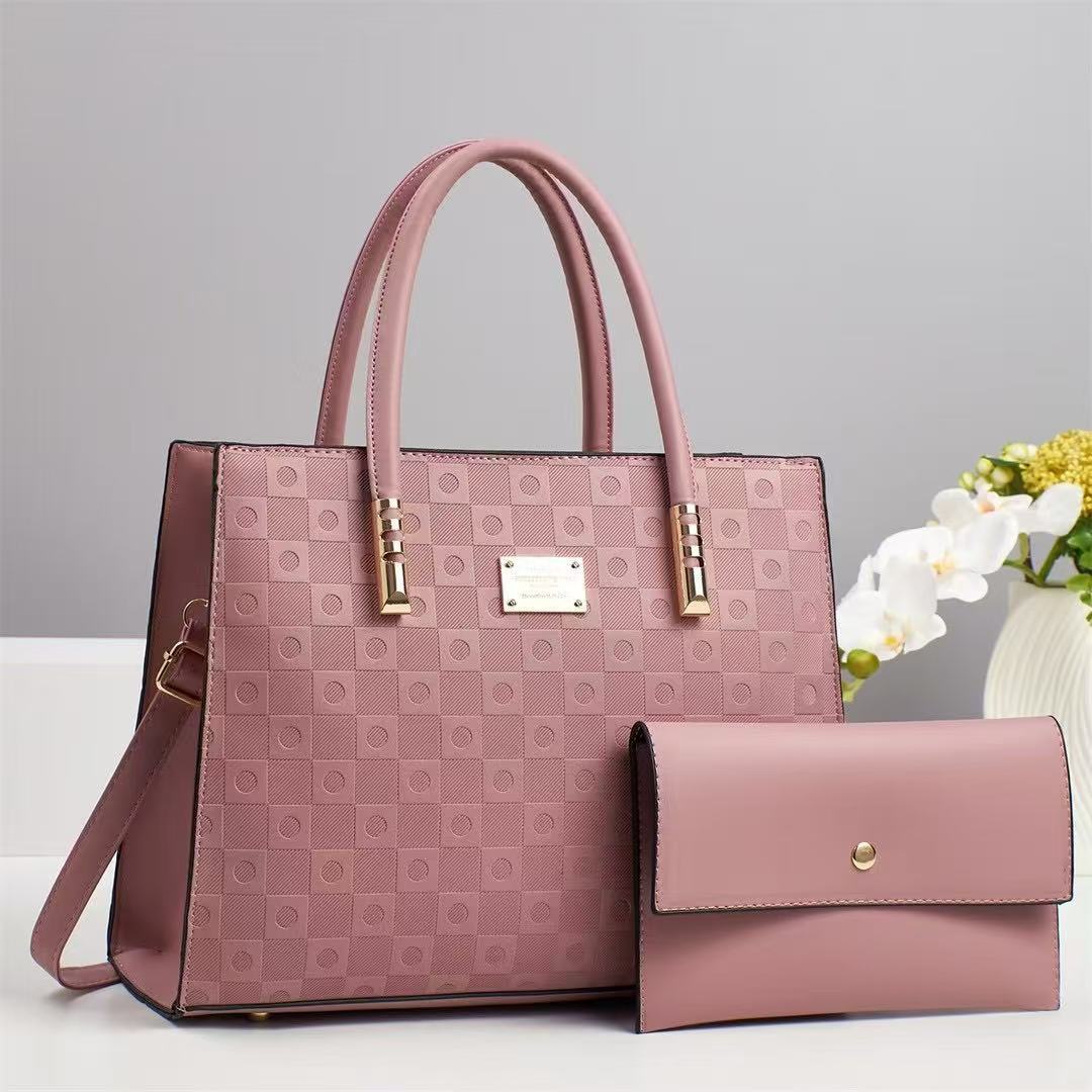 2025 New light luxury women's versatile and elegant mother-and-child bag, women's bag, large-capacity single-shoulder bag, stylish and fashionable handbag Specification drawing