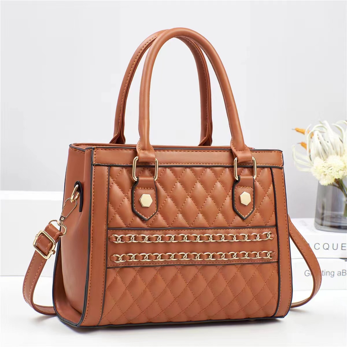 Korean-style texture single-shoulder smooth crossbody bag for women, 2024 new model from the manufacturer, a fashionable handbag for women Specification drawing