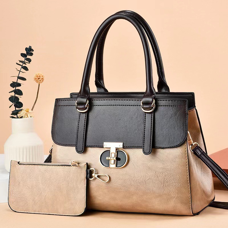 Two-piece set 2023 new style fashionable, simple, elegant and retro tote women's bag, Korean style trendy single-shoulder crossbody bag and handbag Application Scenario