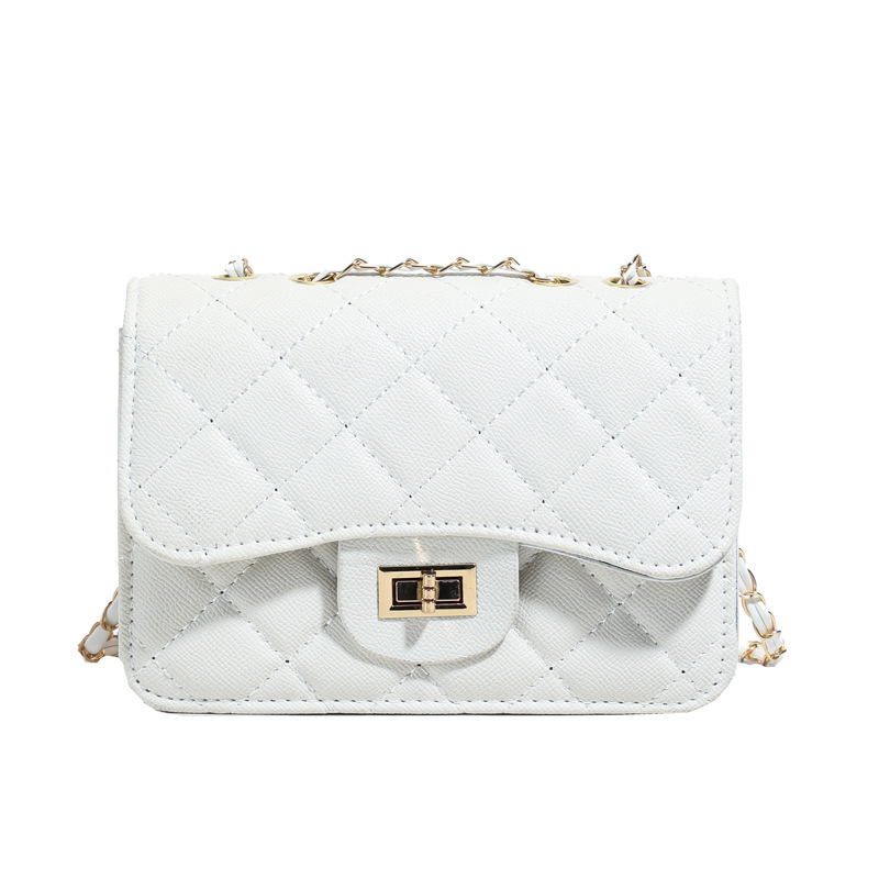 bags: Trendy cross-border bags, diamond-patterned embroidered small square bags, high-quality square buckle crossbody single-shoulder bags, fashionable for commuters Item Picture