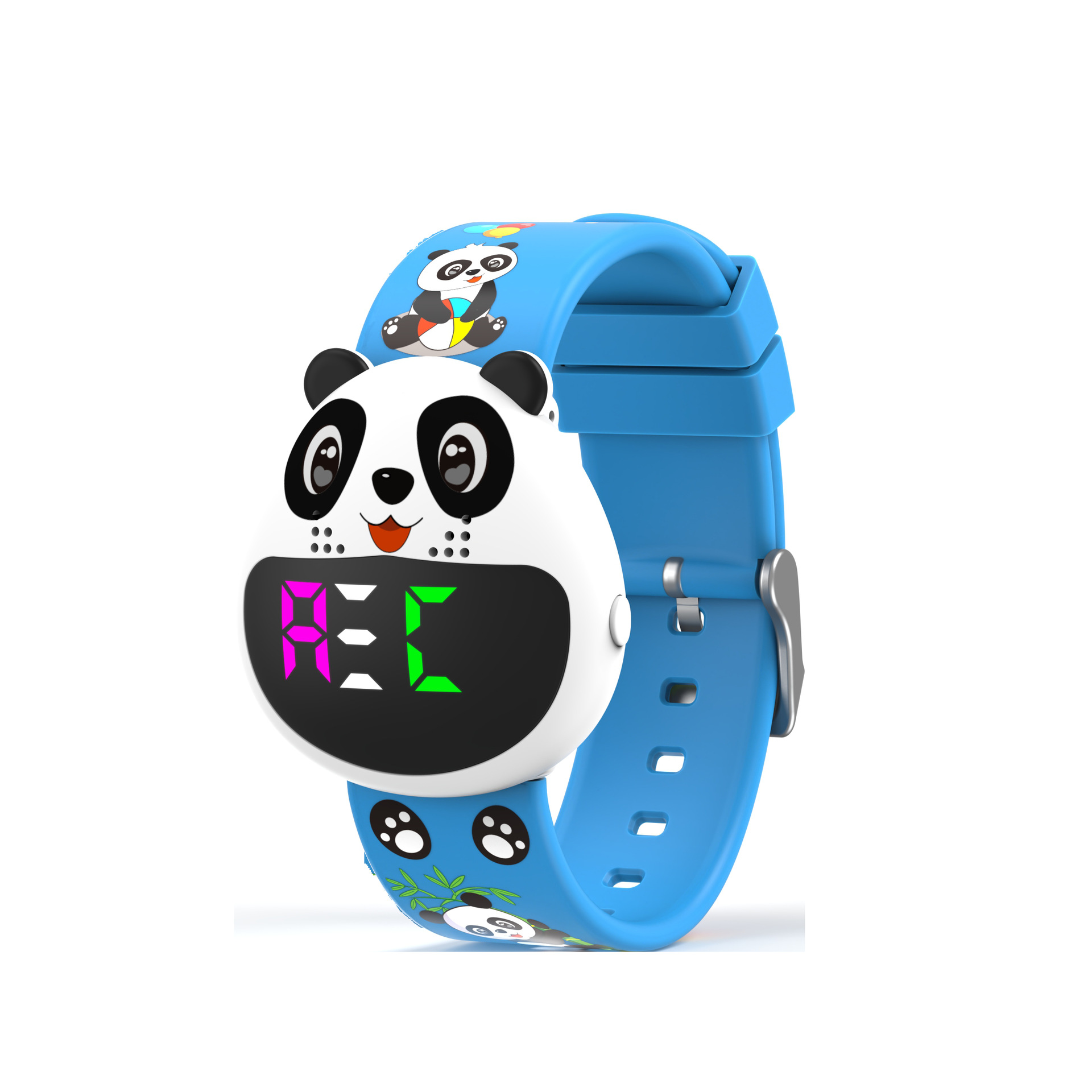 Cute cartoon wristband countdown timer alarm reminder wristband rechargeable children's music reminder smart wristband full figure