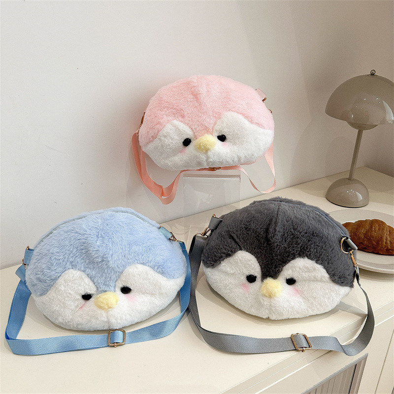 Cute penguin mini bag for Women 202 New style crossbody fluffy Cookoo Chicken crossbody bag claw doll exchange bag full figure