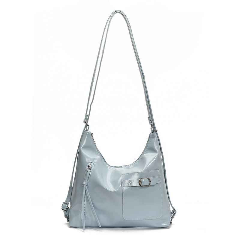 A simple and casual soft-faced large-capacity backpack for women, a new style of fashionable commuting single-shoulder crossbody bag for 2025 Item Picture