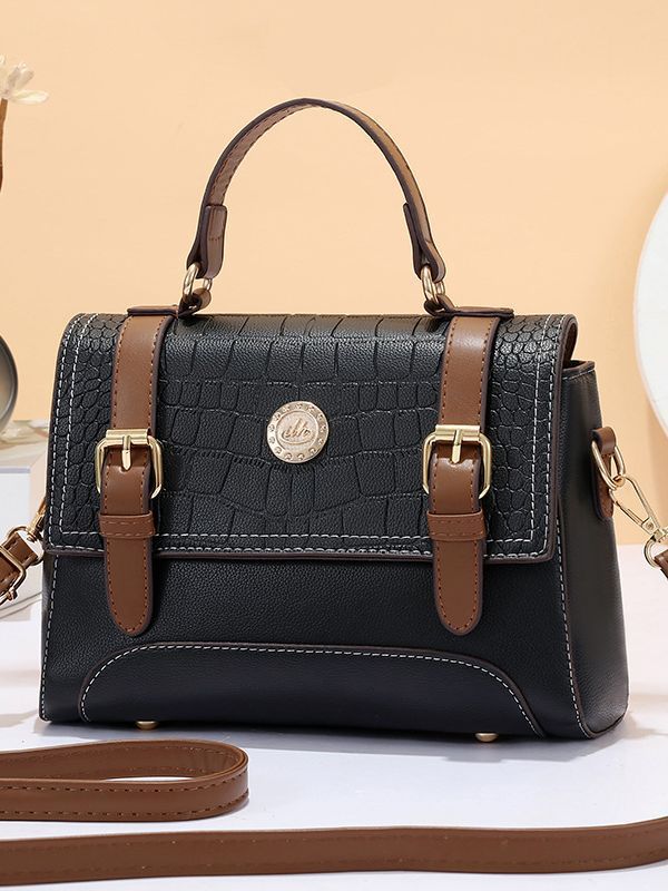 Ladies' small square bag 2023 New style, fashionable, simple and elegant single-shoulder crossbody bag, Korean-style trendy printed hand-held women's bag full figure
