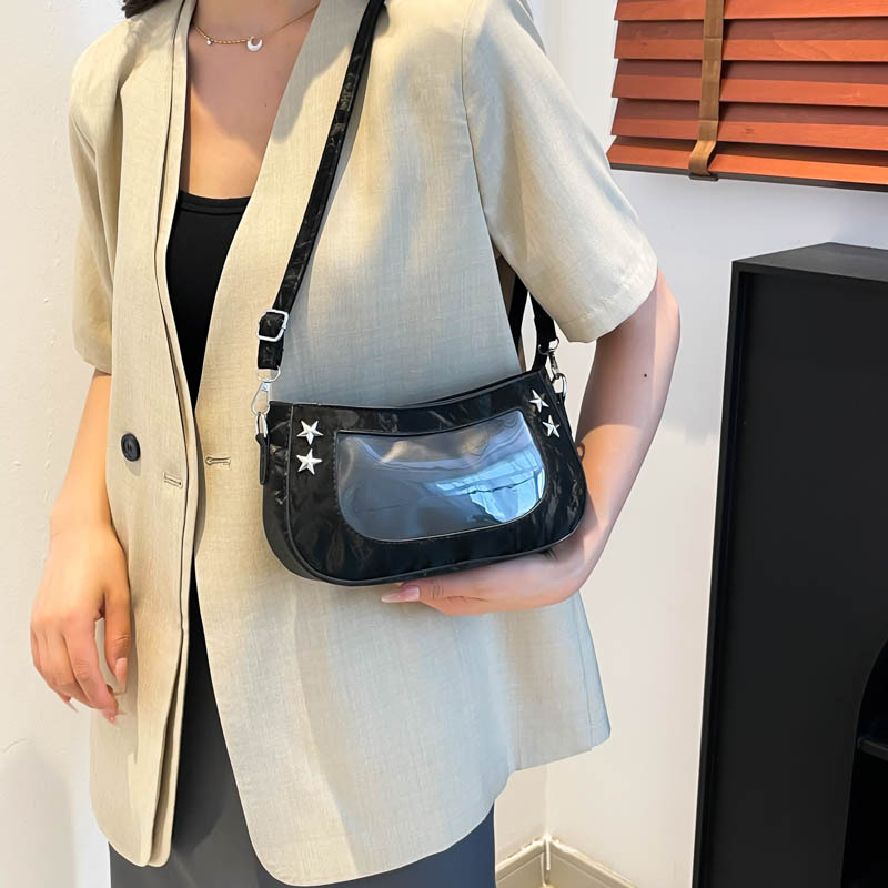 High-quality underarm small bag for women, 2025 new style fashionable and versatile shoulder bag, niche design transparent handbag details Picture