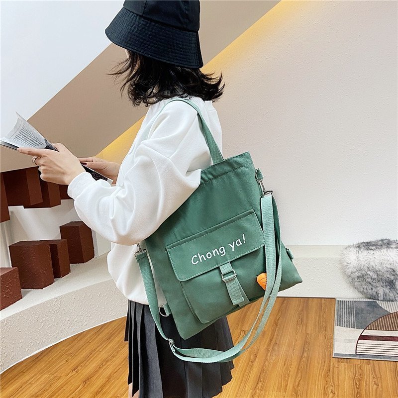 Large-capacity backpacks, women's single-shoulder bags, crossbody bags, men's trendy brand, Japanese ins trendy crossbody bags, casual student workwear bags details Picture