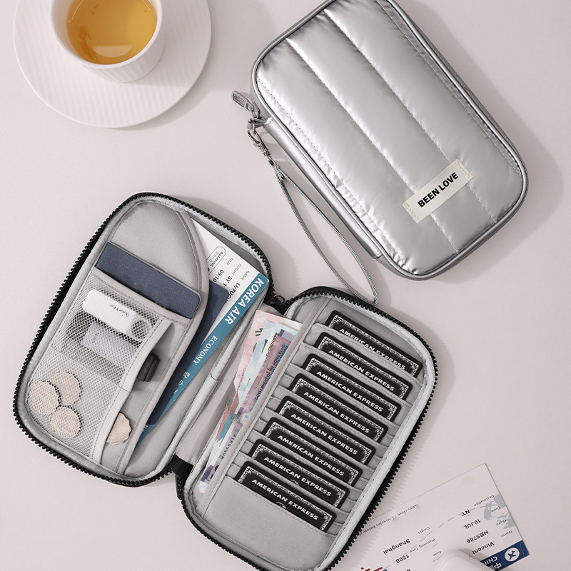 Runhui Xinghui Anti-theft Passport Bag, Cross-border Document bag, card bag, portable coin purse, business trip and boarding passport holder full figure