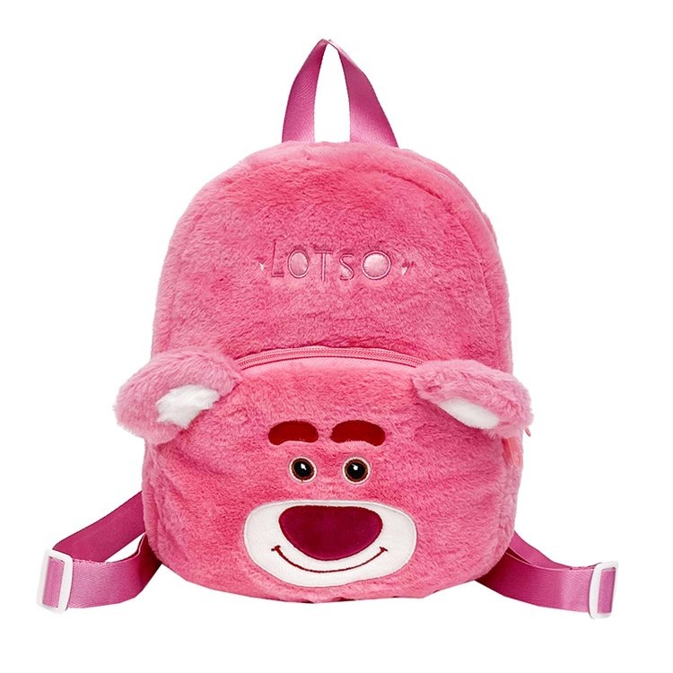 Wholesale of new Sanrio cartoon backpacks for girls, student plush backpacks, and cute, fluffy little schoolbags for girls Item Picture