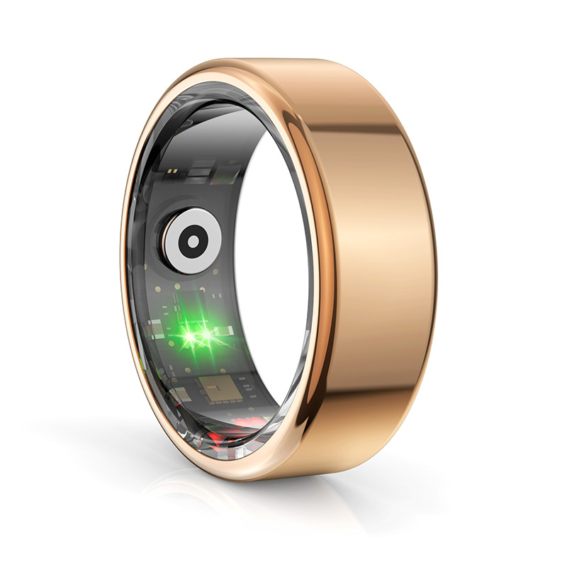 R02 Smart Ring is a waterproof, step-counting, heart rate, blood oxygen, sleep monitoring stainless steel health smart ring for cross-border use details Picture