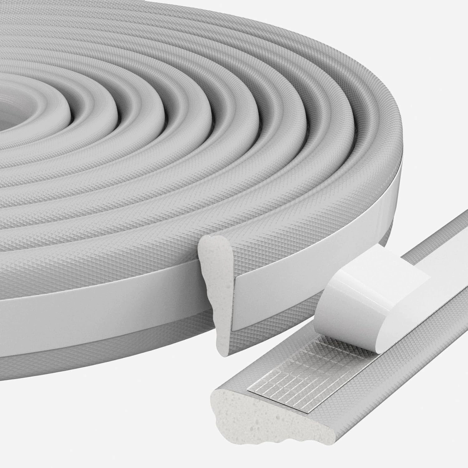 Cross-border wedge-shaped pu foam sealing strips, winter sliding window and door frame sound insulation self-adhesive grouting strips, drawer anti-collision strips Item Picture