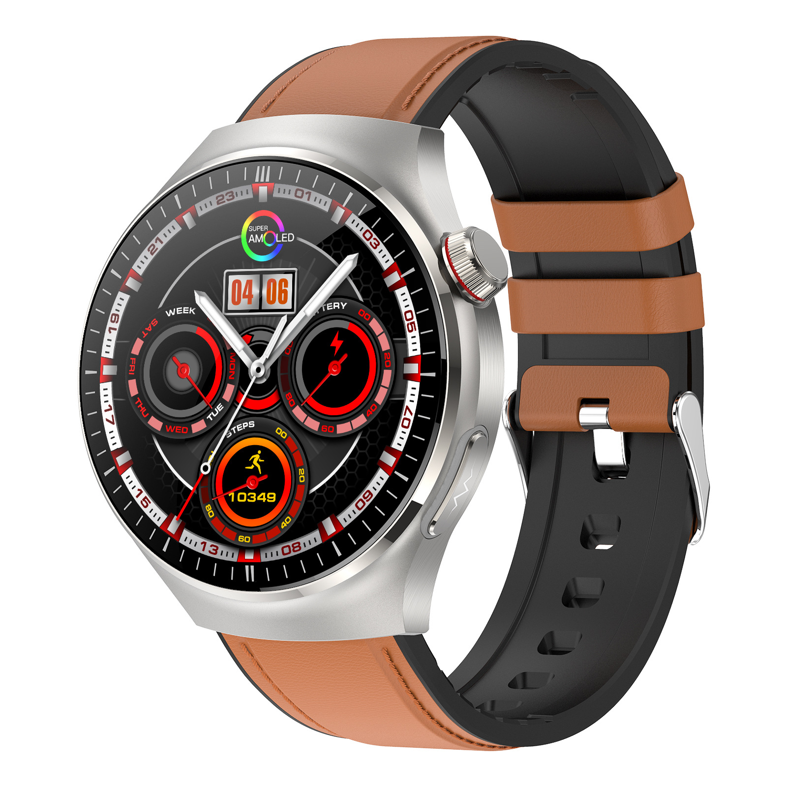 The new tk26 smartwatch features electrocardiogram, health monitoring, Bluetooth calls, body temperature, heart rate and sleep monitoring Specification drawing