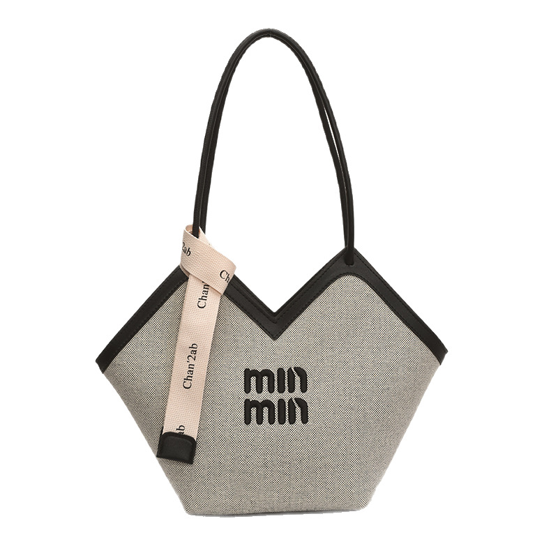 Large-capacity tote bag for women, new summer 2025, trendy and versatile single-shoulder bag, casual for classes and commuting, underarm bag Item Picture