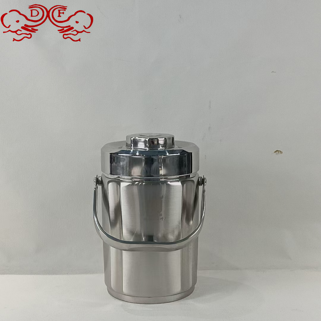 DF99082 Stainless steel hot pot for students with food baskets, non-magnetic insulated hot pot, large-capacity double-layer insulated bucket, DF TRADINGHOUSE Item Picture