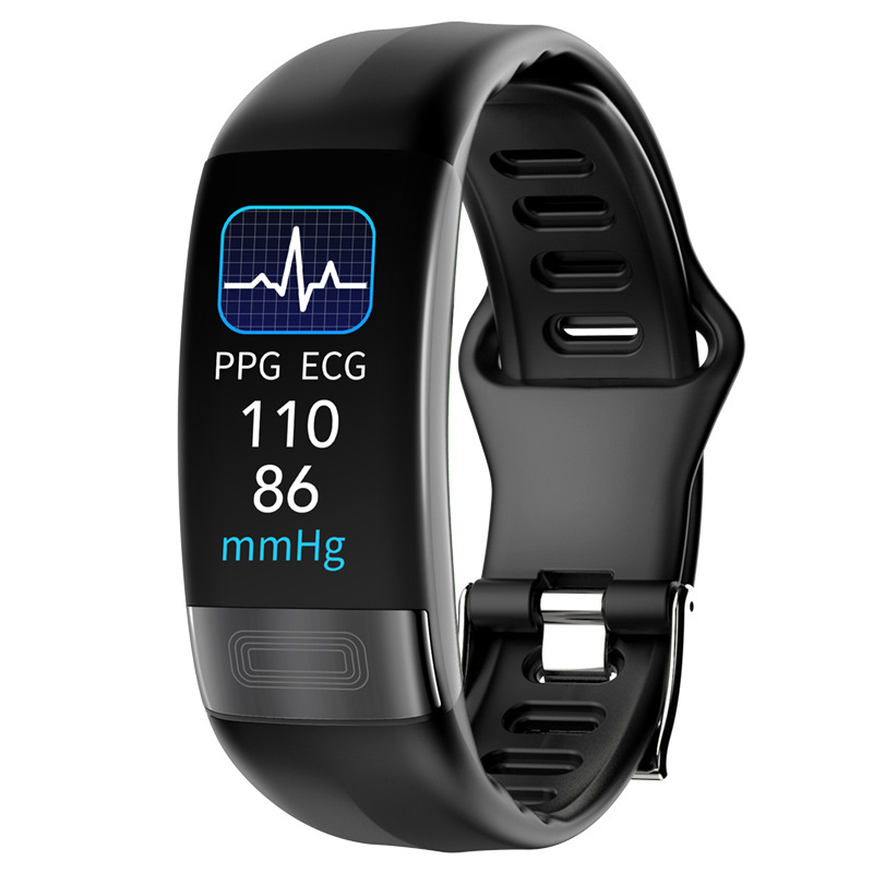 Cross-border P11PLUS Smart Bracelet, Electrocardiogram, body temperature, Heart rate, Blood Oxygen, exercise step count smart Fitness bracelet details Picture