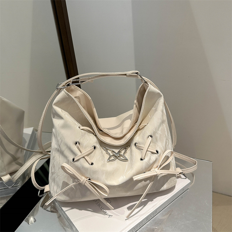 Tote Bag Women 2024 New large-capacity bow commuter backpack, fashionable, multi-functional and stylish single-shoulder bag Specification drawing