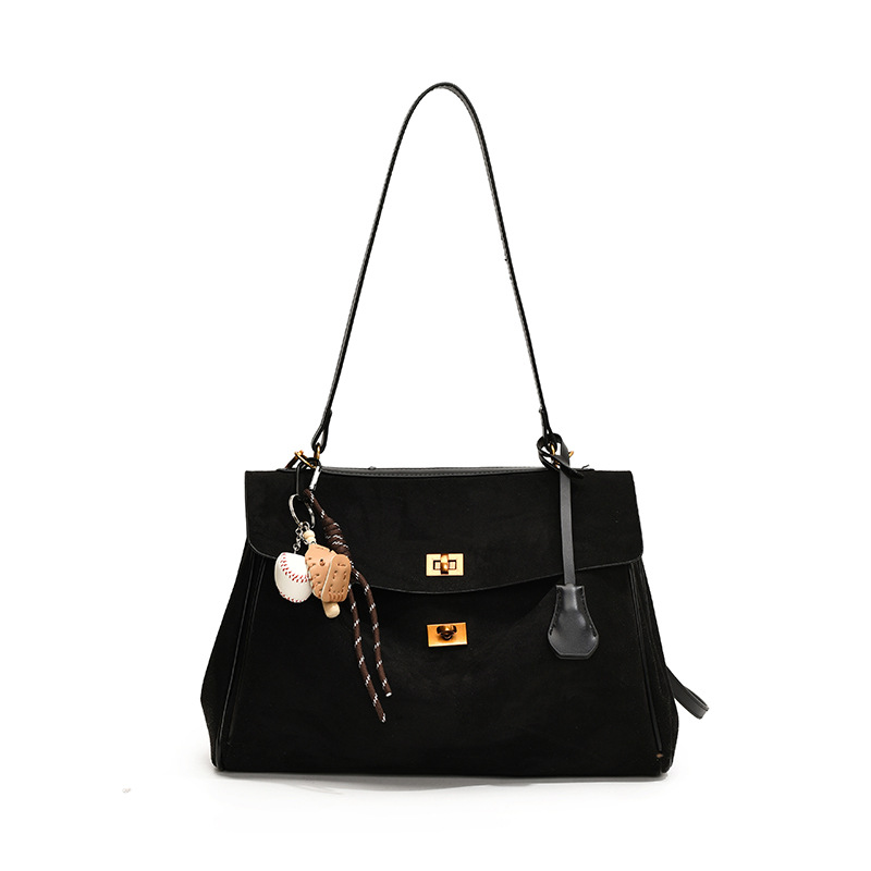 Large-capacity commuter tote bag for women, 2025 new style, laid-back underarm bag, high-end and fashionable single-shoulder crossbody bag Item Picture