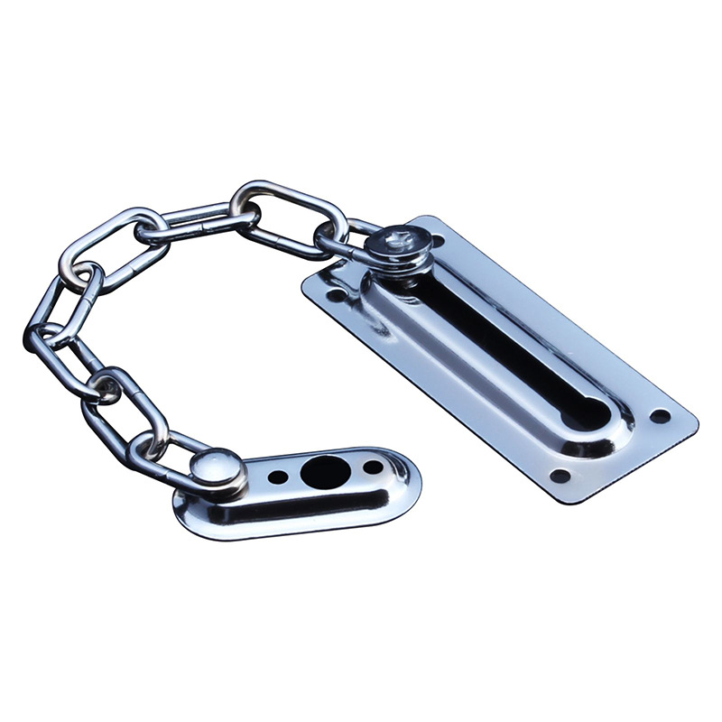 Wholesale stainless steel anti-theft chains, anti-theft clasps, iron anti-theft chains, hotel and guesthouse anti-theft door chains, iron door clasps and safety chains Item Picture