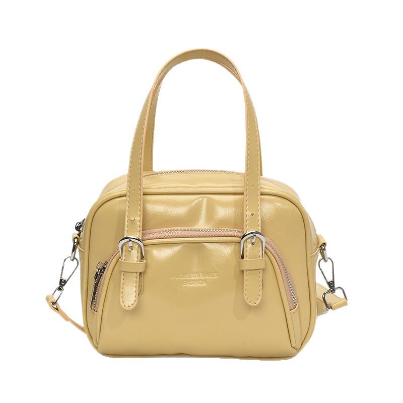 Retro, elegant and fashionable handbag for women, 2025 new trendy Korean bowling bag, casual single-shoulder crossbody bag Item Picture