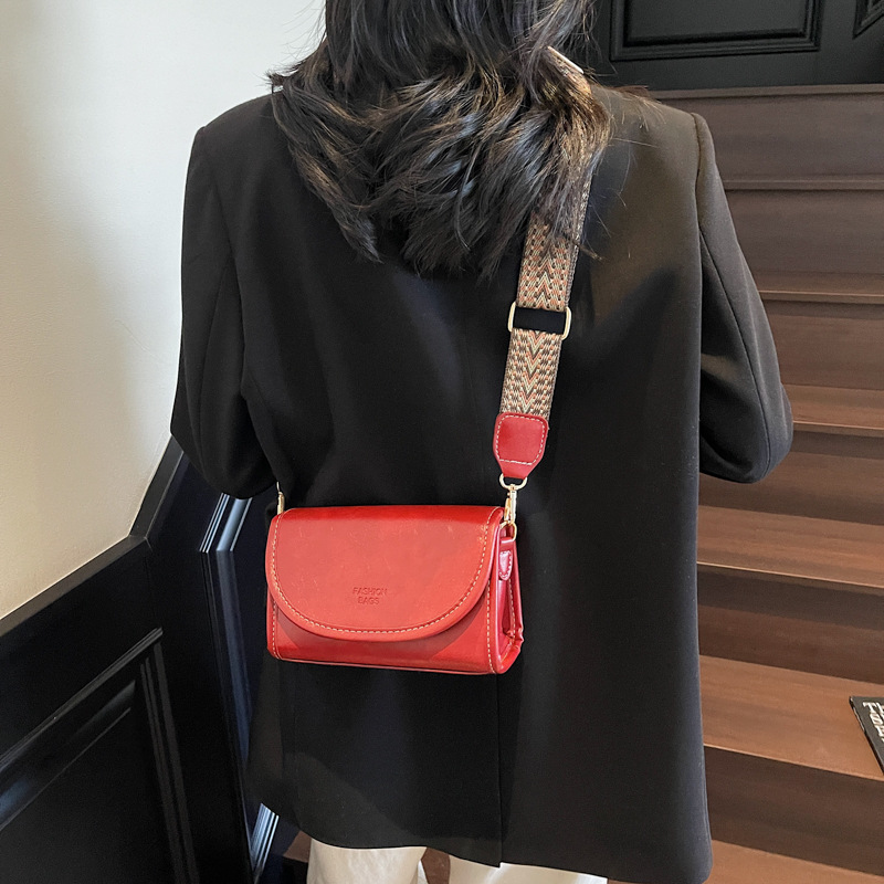 High-end and fashionable small bag for women, 2025 new ins trendy and versatile retro women's single-shoulder crossbody bag, small square bag details Picture