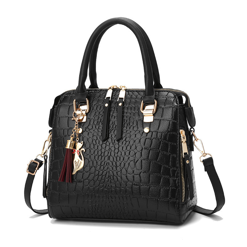 Cross-border foreign trade women's bag 2022 New Style Fashionable stone-patterned women's bag, trendy large-capacity hand-held bag, shoulder-hand-carried diagonal cross bag details Picture