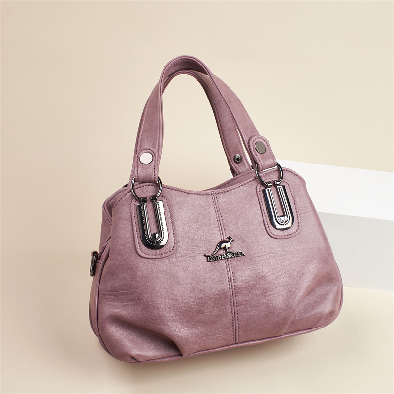 Soft leather women's bag 2025 new style Mom bag, three-compartment hand-held shoulder crossbody fashionable and versatile women's bag Application Scenario