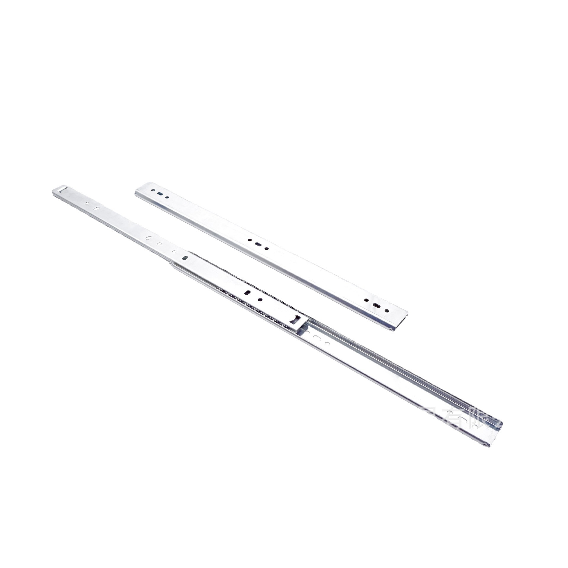 27MM two-section drawer slide rail, single-pull detachable computer desk guide rail, steel ball silent slide rail, wholesale Item Picture