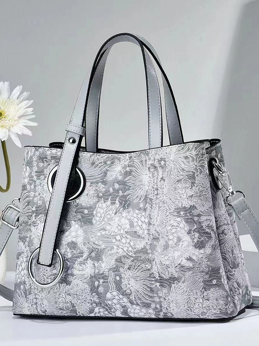 A fashionable and casual women's bag with a high-end feel, a new single-shoulder crossbody bag, a large-capacity bag for middle-aged women and mothers Specification drawing