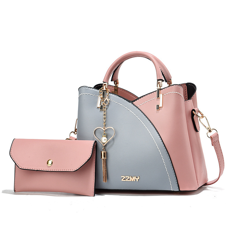 Assembled 2024 new European and American mother-and-child bag in stock wholesale, women's handbag with large capacity and multiple colors, single-shoulder crossbody bag Item Picture