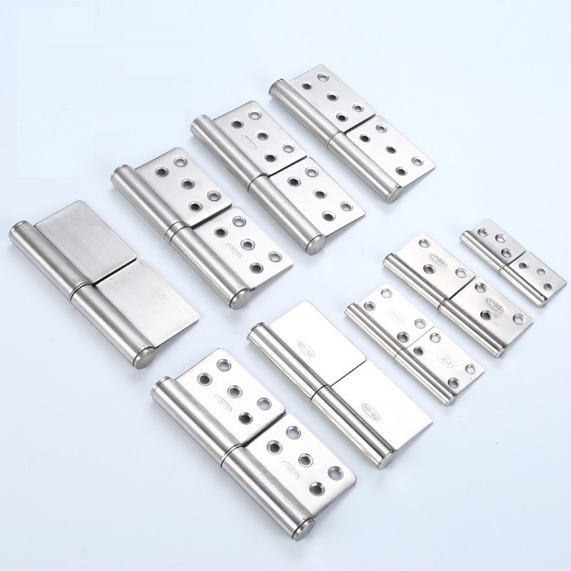 New detachable hinges, direct sales from the original manufacturer, bathroom folding hinges, door doors, fireproof doors, flag-shaped stainless steel hinges details Picture